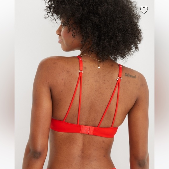 ❤️AERIE REAL SUNNIE DEMI PUSH UP STRAPPY BRA - Picture 4 of 8